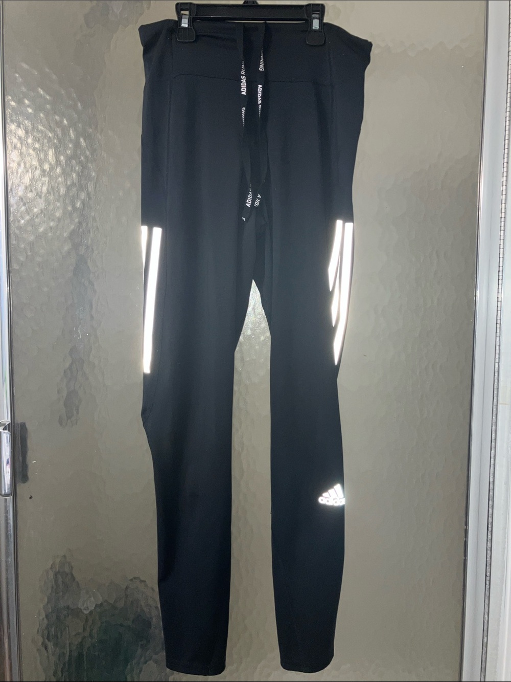 adidas PrimeGreen Aeroready Black Reflective Running Leggings